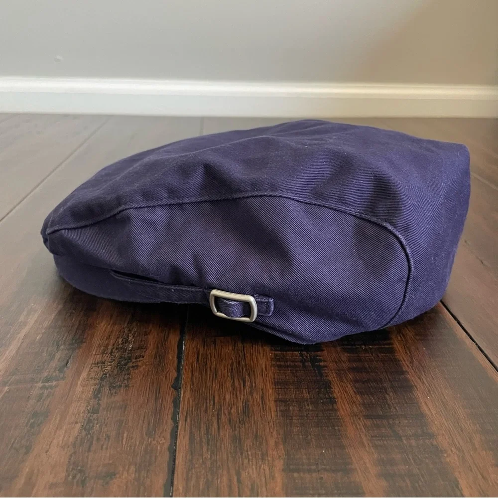 Janie and Jack Navy Blue Preppy Twill Cap Size 6-8yr